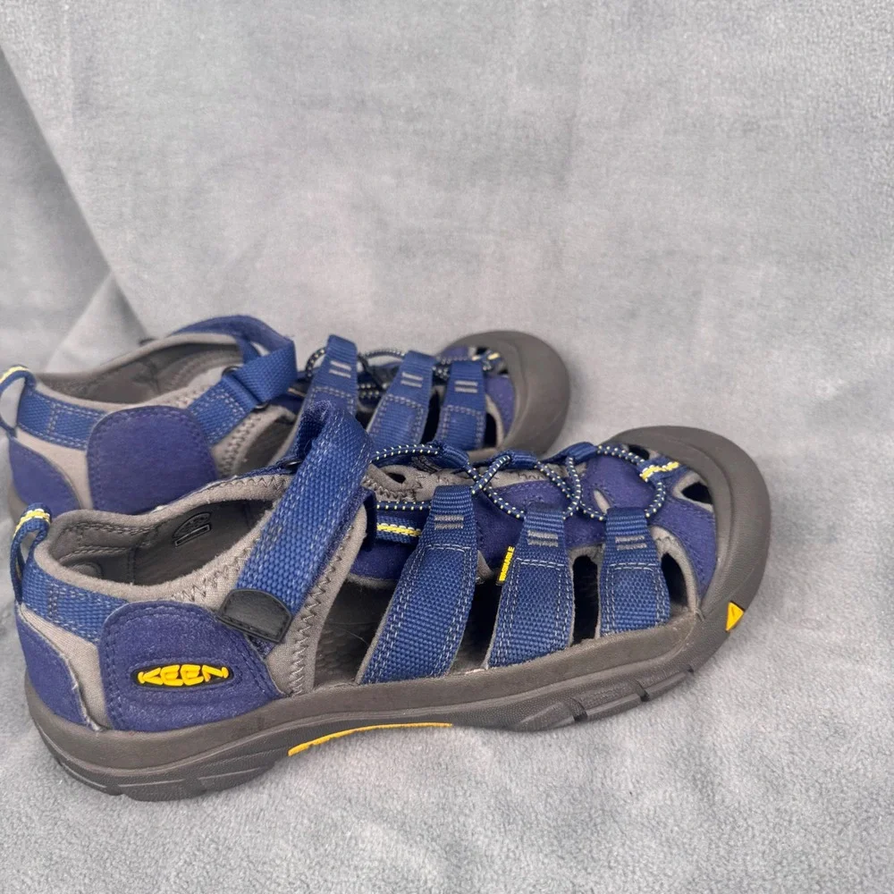 Keen Newport H2 Blue Yellow‎ Waterproof Hiking Sandals Mens 6 Womens 8 1009962